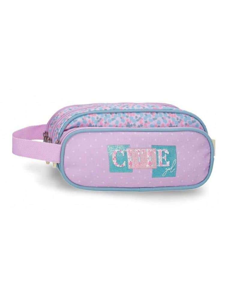 Pencil Case Cute Girl Multiple Case 3 Zipper