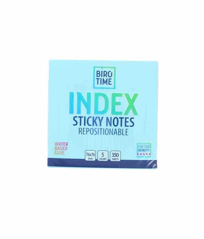 Index Sticky Notes 76x76mm 350 Pages Pastel