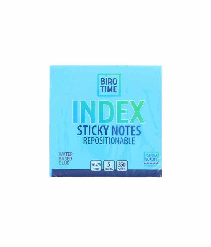 Index Sticky Notes 76x76mm 350 Pages Neon