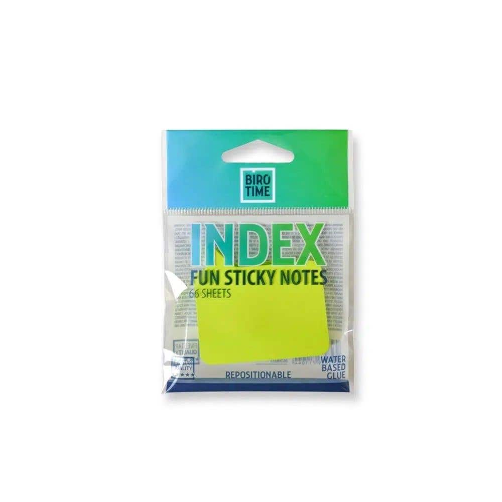 Index Sticky Note Message Neon Green