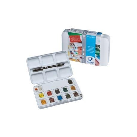 Van Gogh Water Colour Pocket Box 12+3 Pans