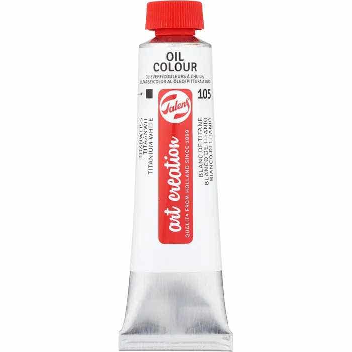 Talens Art Creation Oil Colour Titanium White Tube 40 Ml