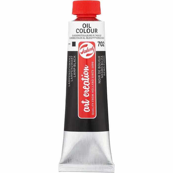 Talens Art Creation Oil Colour Lamp Black Tube 40 Ml