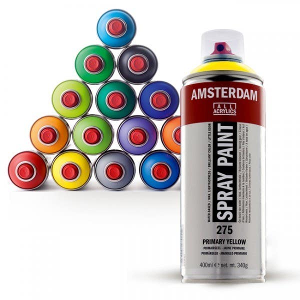 Amsterdam Spray Acrylics 400ml Lamp Black