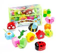In The Garden Threading Beads