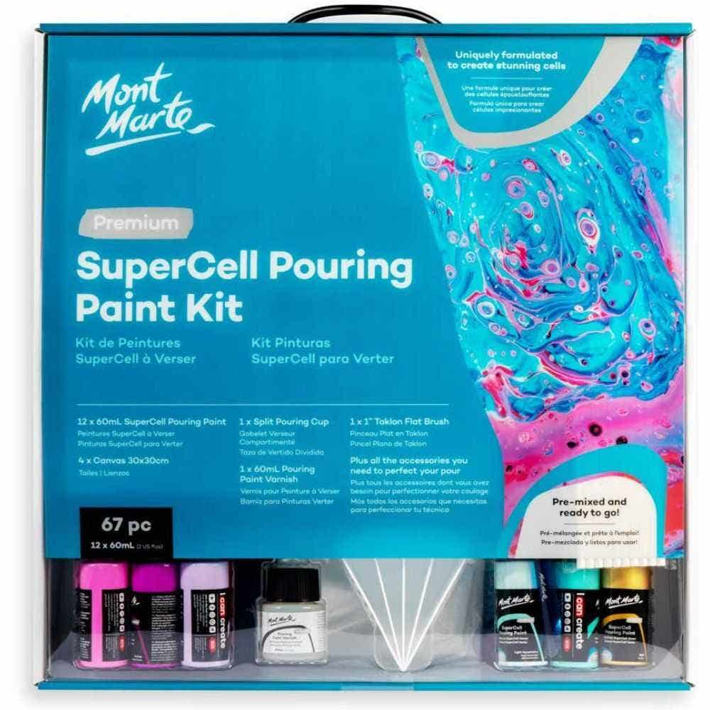 Mm Supercell Pouring Paint Kit 67pc