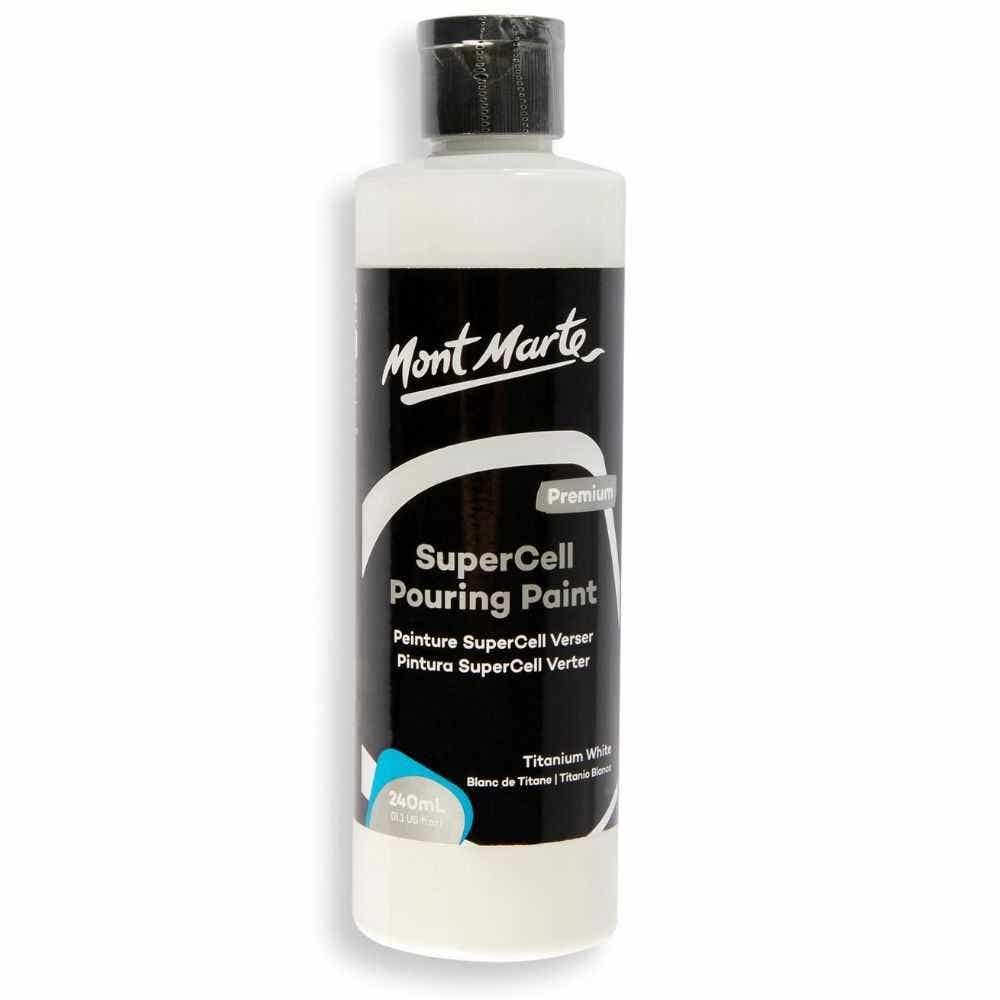 Mm Supercell Pouring Paint 240ml - White