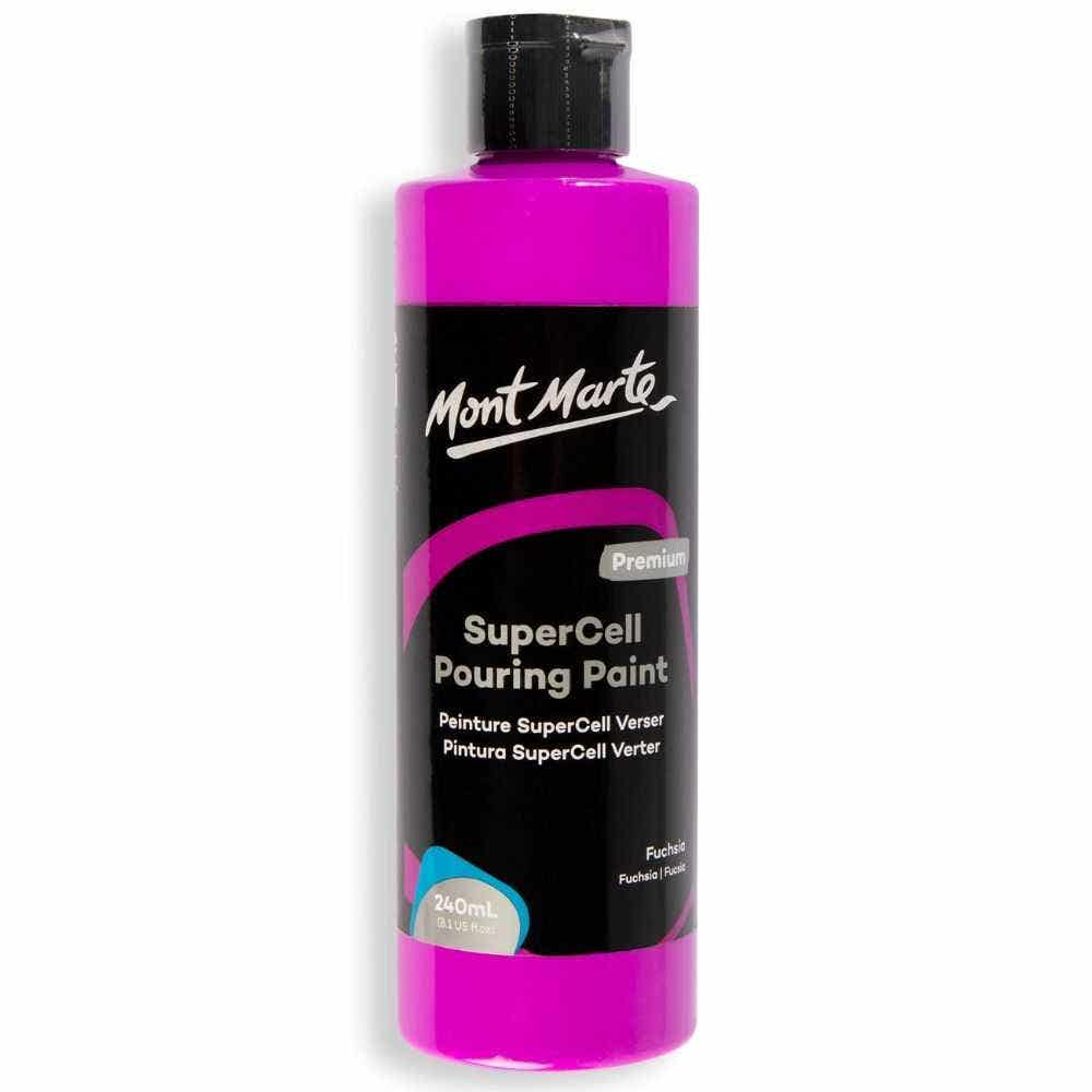 Mm Supercell Pouring Paint 240ml - Fuchsia