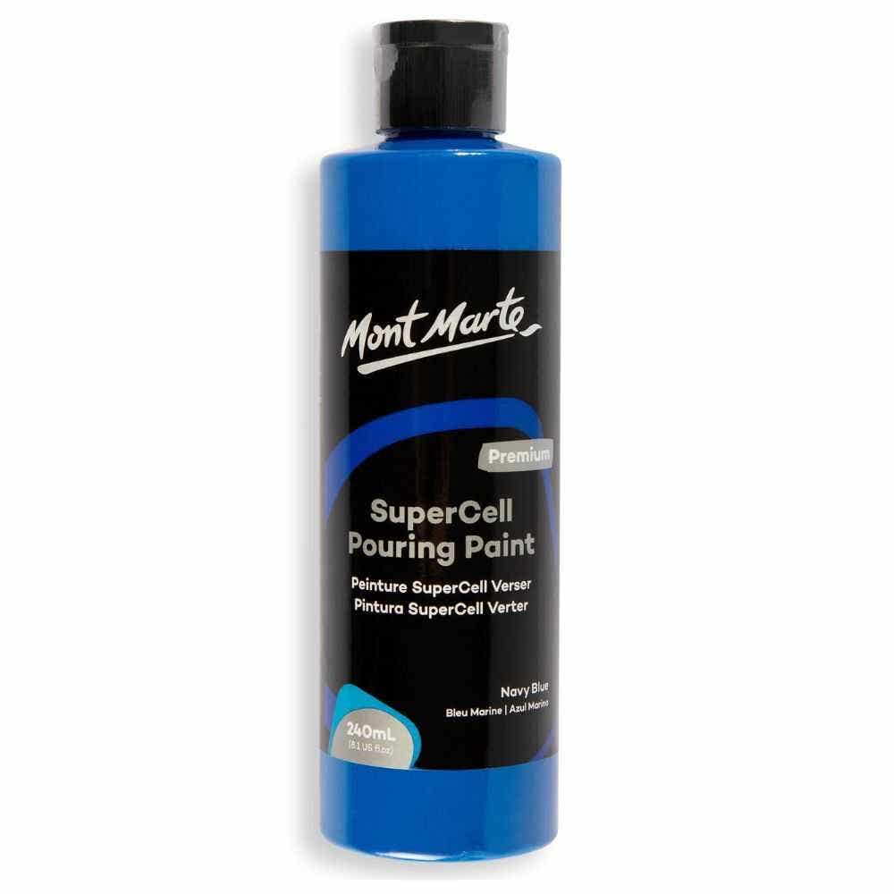 Mm Supercell Pouring Paint 240ml - Navy Blue