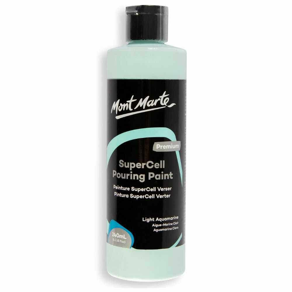 Mm Supercell Pouring Paint 240ml -light Aquamarine