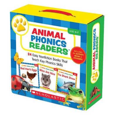 Animal Phonics Readers (24 Easy Nonfiction Books That Teach Key Phonics Skills)