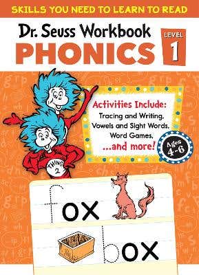 Dr. Seuss Phonics Level 1 Workbook (a Phonics Workbook To Help Kids Ages 4-6 Learn To Read (for Kindergarten And Beyond))