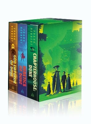Frank Herbert's Dune Saga Books 4-6 (deluxe Hardcover Boxed Set: God Emperor Of Dune, Heretics Of Dune, And Chapterhouse: Dune)
