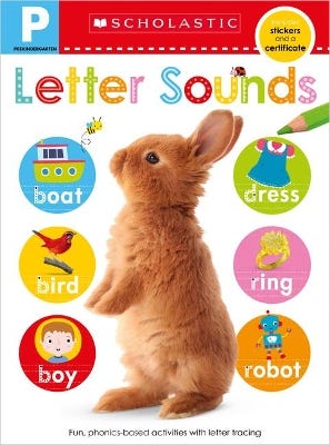 Letter Sounds Pre-k Workbook: Scholastic Early Learners (skills Workbook)