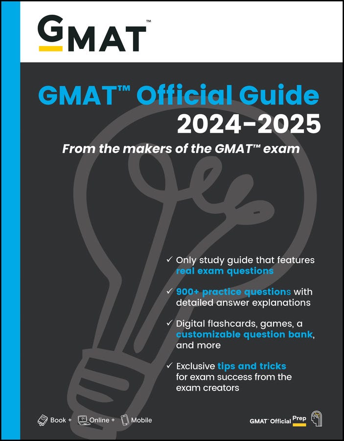 Gmat Official Guide 2024-2025: Book + Online Question Bank
