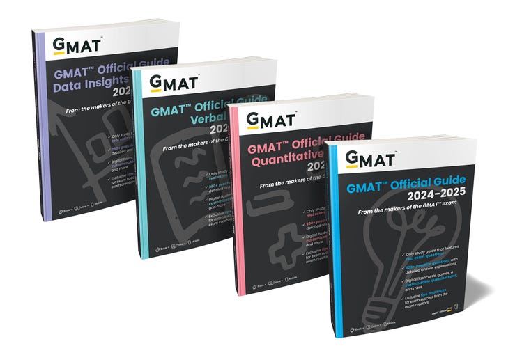 Gmat Official Guide 2024-2025 Bundle: Books + Online Question Bank