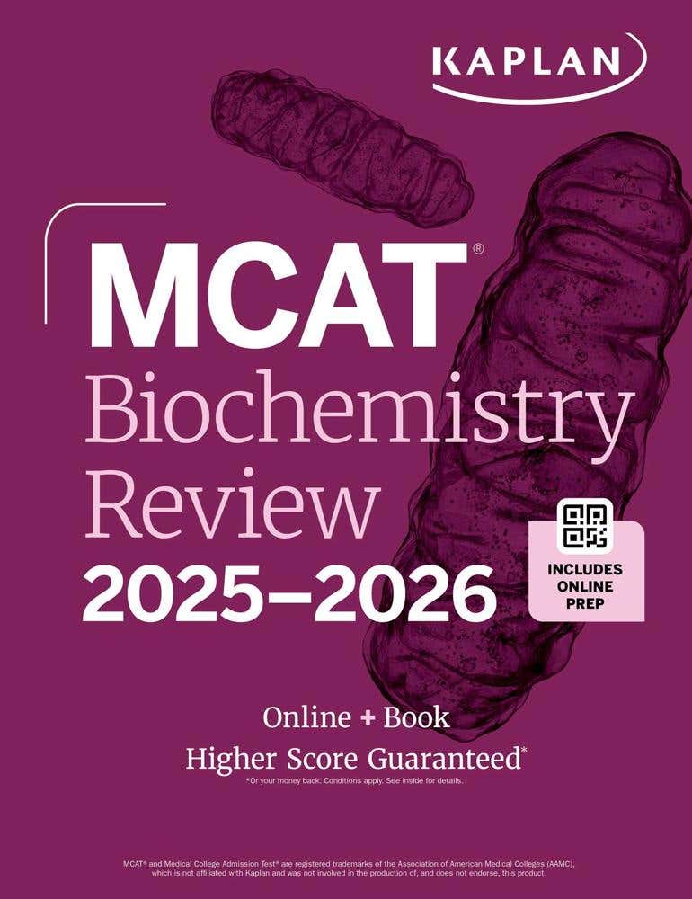 Mcat Biochemistry Review 2025-2026 (online + Book)