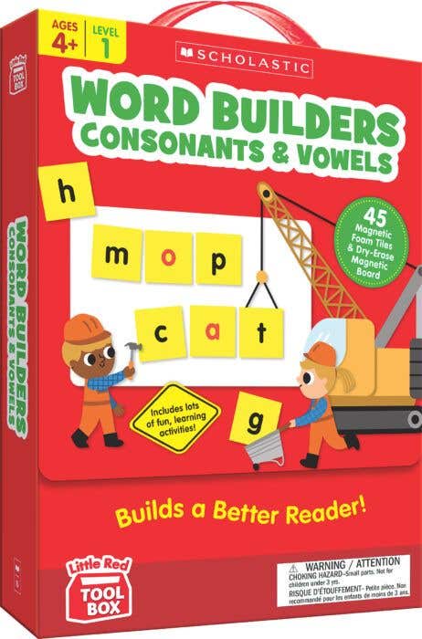 Little Red Tool Box : Word Builders: Consonants & Vowels Ages 4-7 Lvl 1