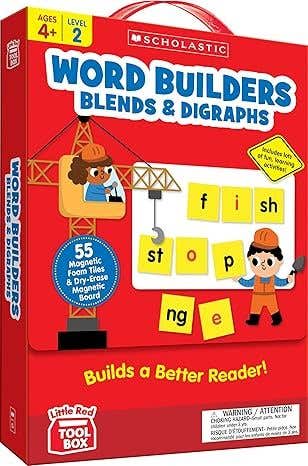 Little Red Tool Box : Word Builders: Blends, Digraphs & More Ages 4-7 Lvl 2