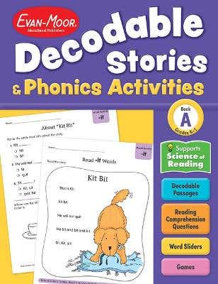 Decodable Stories And Phonics Activities, Level A, Grade K - 1 Workbook