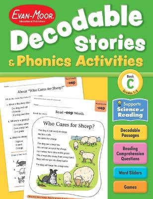 Decodable Stories And Phonics Activities, Level C, Grade 1 - 2 Workbook