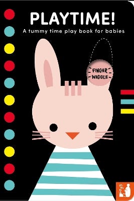 Playtime! (a High-contrast Fold-out Tummy Time Book With Finger Wiggle Holes For Babies)