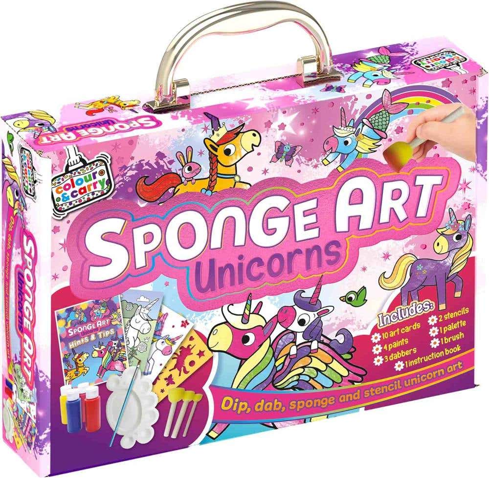 Sponge Art Unicorns