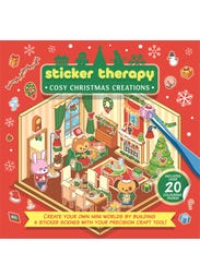Sticker Therapy: Cosy Christmas Creations (design Your Own Miniature 3d Scenes | Over 150 Stickers To Create The Cutest And Cosiest Festive Rooms)