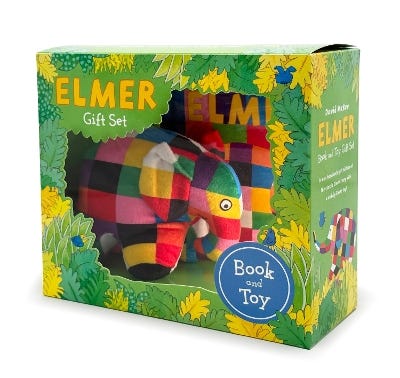 Elmer Book And Toy Gift Set