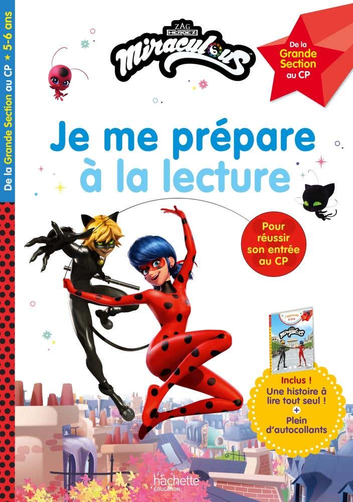 Miraculous - Je Me Prépare À la Lecture Grande Section - Cp, Dès 5 Ans - Cahier de Vacances 2024