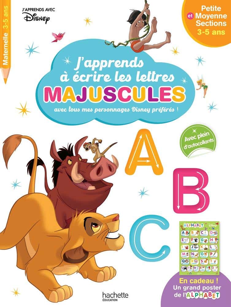 Disney - Grands Classiques - J'apprends À Écrire les Majuscules Ps - Ms (3-5 Ans)