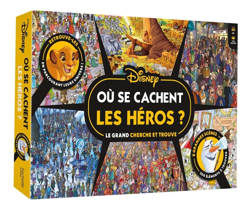 Disney - Coffret de Jeu Cherche et Trouve - Où Se Cachent les Héros Disney ?