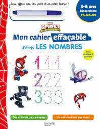 Disney - Spidey et Ses Amis Extraordinaires - Mon Cahier Effaçable - J'écris les Nombres
