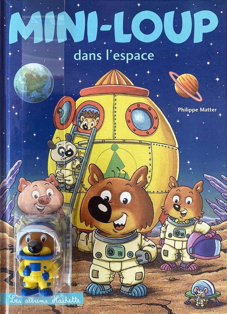 Mini-loup dans L'espace Avec Figurine