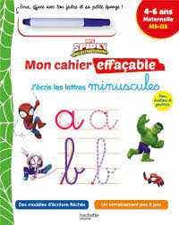 Disney - Spidey et Ses Amis Extraordinaires - Mon Cahier Effaçable - J'écris les Minuscules