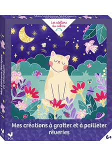 Mes Créations À Gratter et À Pailleter Rêveries - Coffret Avec Accessoires