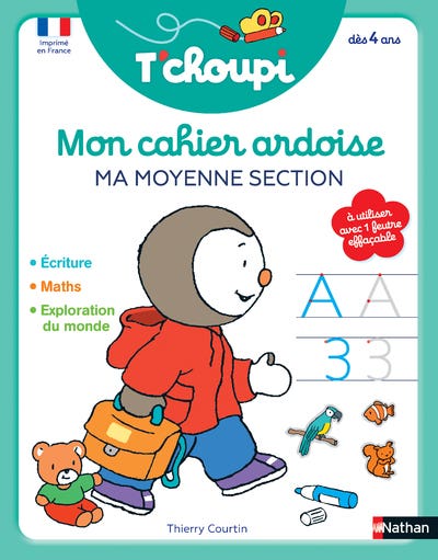 T'choupi Mon Cahier Ardoise : Ma Moyenne Section