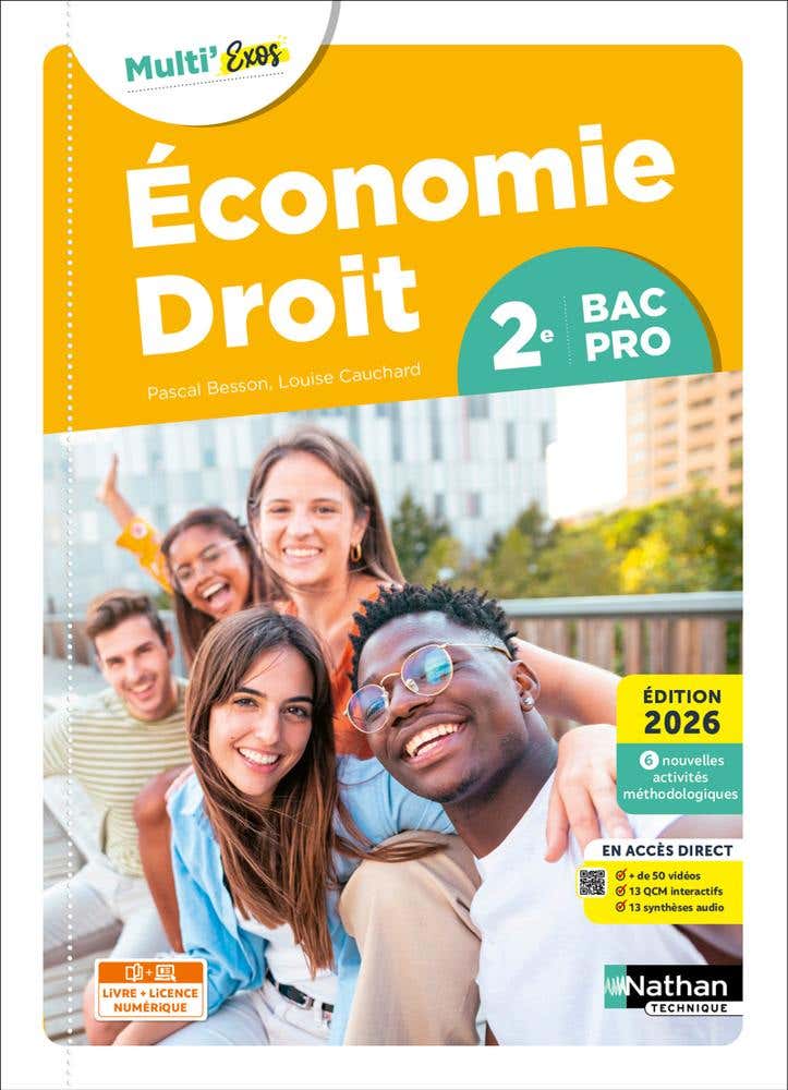 Economie-droit - 2de Bac Pro - Coll. Multi'exos - Ed. 2026