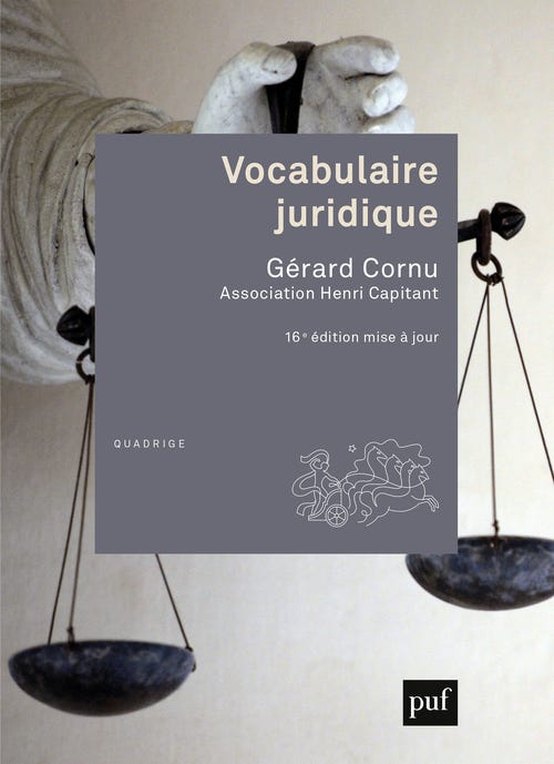 Vocabulaire Juridique