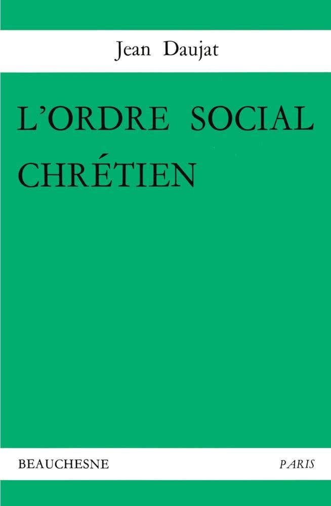 L'ordre Social Chrétien