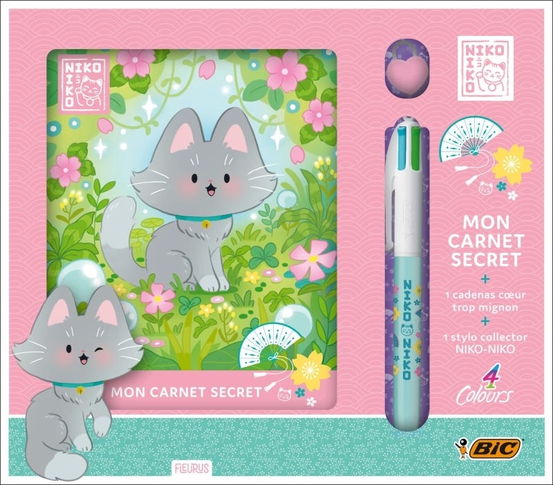 Coffret Carnet Secret Avec Bic - Niko-niko