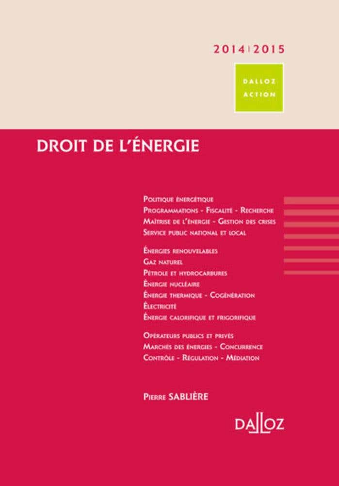 Droit de L'énergie 2014/15