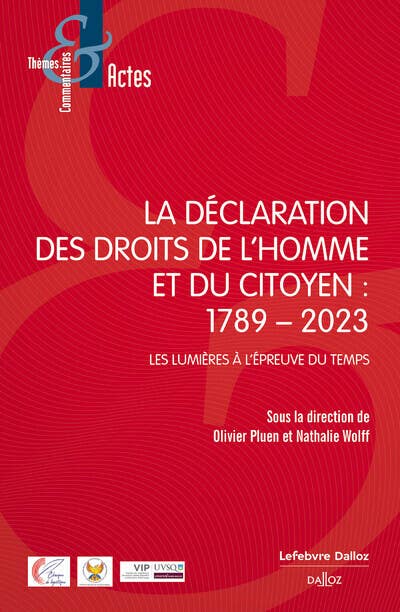 La Déclaration des Droits du 26 Août 1789 À L'aube du Xxie Siècle