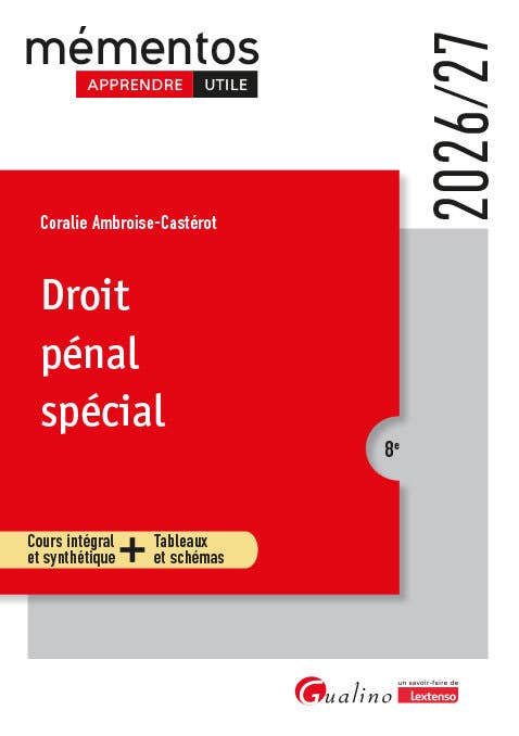 Droit Pénal Spécial (cours Intégral et Synthétique + Tableaux et Schémas)