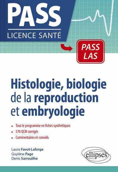 Histologie, Biologie de la Reproduction et Embryologie