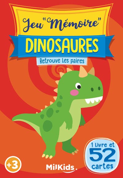 Dinosaures - Jeu "mémoire" - Retrouve les Paires