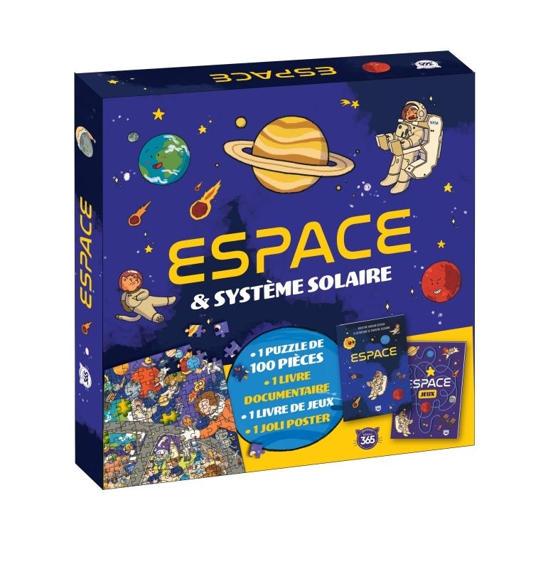 Coffret Puzzle Documentaire - Espace & Système Solaire