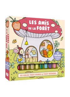 Coffret Jolis Colos Cosy + 10 Feutres Double Pointe - Les Amis de la Forêt