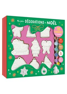 Mes Jolies Décorations de Noël - 18 Figurines À Peindre