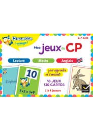 Chouette - Mes Jeux du Cp en Lecture, Maths, Anglais (10 Jeux Éducatifs - 120 Cartes)